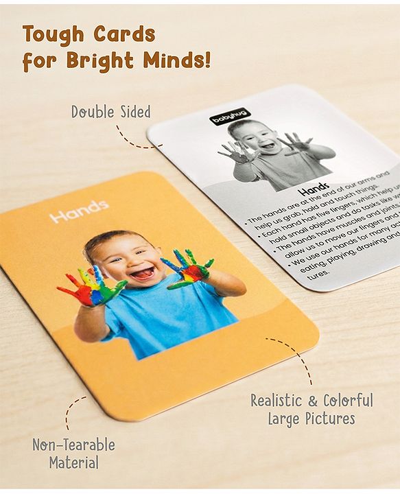 Babyhug 150 Piece Early Learning Flash Cards 8 Themes in One| Educational Double-Sided Cards| Montessori Learning| Fosters Interest| Colorful Cards| Safe & Non-Toxic - Multicolor