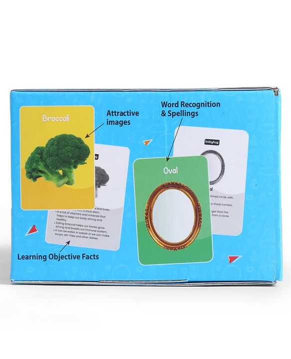 Babyhug 150 Piece Early Learning Flash Cards 8 Themes in One| Educational Double-Sided Cards| Montessori Learning| Fosters Interest| Colorful Cards| Safe & Non-Toxic - Multicolor