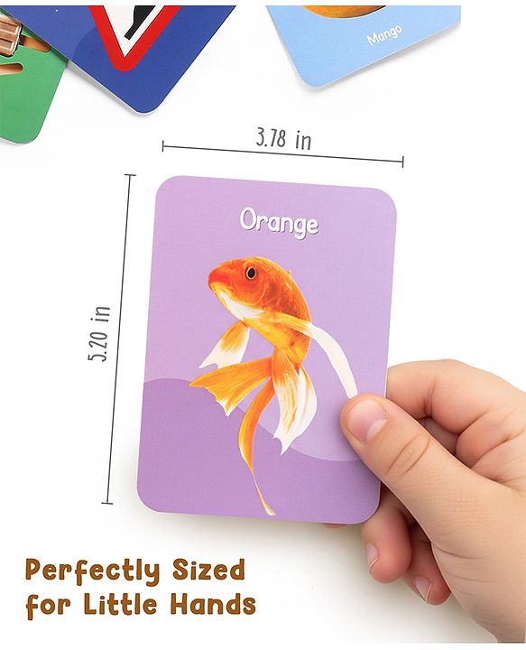 Babyhug 150 Piece Early Learning Flash Cards 8 Themes in One| Educational Double-Sided Cards| Montessori Learning| Fosters Interest| Colorful Cards| Safe & Non-Toxic - Multicolor