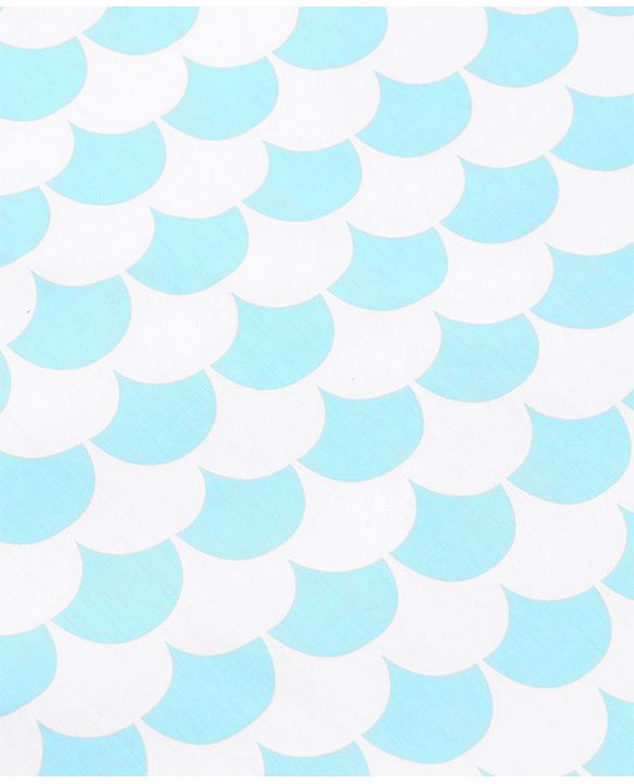 Babyhug Premium Cotton Flat Crib Sheets Set of 2 Aeroplane Theme - White| Soft Breathable Fabric| Skin-Friendly| Travel-Friendly| Machine Washable| 0-12 Months