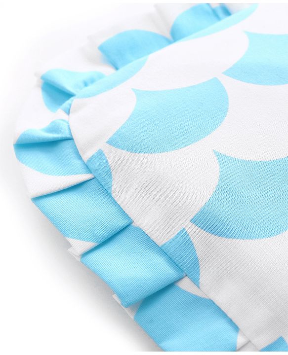 Babyhug Head Shaping Rai Pillow with Extra Cover Aeroplane Theme  White| 1 Kg Mustard Seeds| Cotton Cover| Natural Warming Property|Prevents Cold & Flat Head Syndrome| NewBorn Neck & Shoulder Support