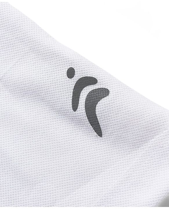 Pine Active Knit Half Sleeves Athleisure T-Shirt & Shorts Set Text & Number Print - White & Red
