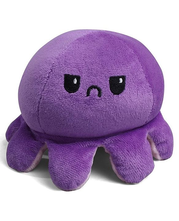 Babyhug Octopus Plush Reversible Soft Toy - 12cm| Toddler Gifting for Boys & Girls| Stuffed Animal| Baby Safe| Cuddle & Travel Partner| Super Soft Fabric