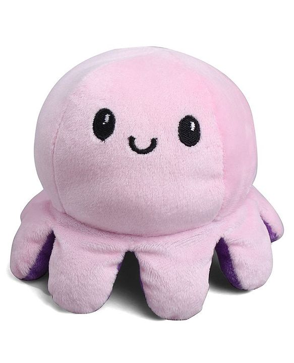 Babyhug Octopus Plush Reversible Soft Toy - 12cm| Toddler Gifting for Boys & Girls| Stuffed Animal| Baby Safe| Cuddle & Travel Partner| Super Soft Fabric