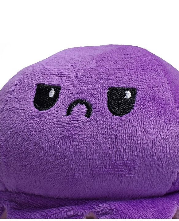 Babyhug Octopus Plush Reversible Soft Toy - 12cm| Toddler Gifting for Boys & Girls| Stuffed Animal| Baby Safe| Cuddle & Travel Partner| Super Soft Fabric