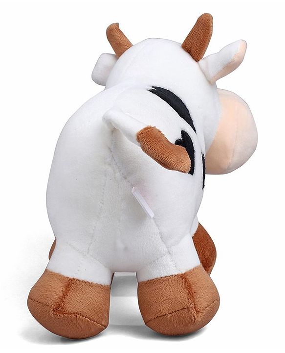 Babyhug Plush Cow Soft Toy - 30 cm| Toddler Gifting for Boys & Girls| Stuffed Animal| Baby Safe| Cuddle & Travel Partner| Super Soft Fabric