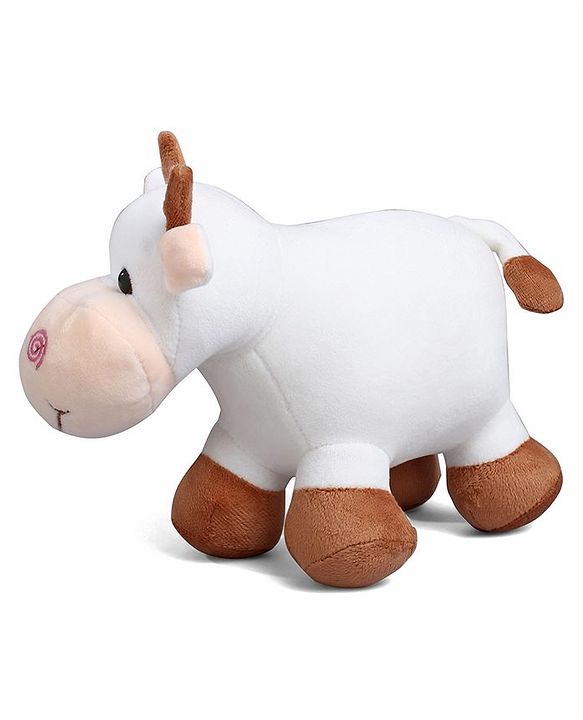 Babyhug Plush Cow Soft Toy - 30 cm| Toddler Gifting for Boys & Girls| Stuffed Animal| Baby Safe| Cuddle & Travel Partner| Super Soft Fabric