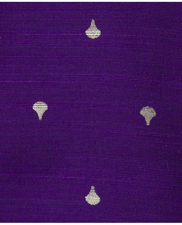Babyhug Cotton Blend Woven Full Sleeves Kurta Dhoti Set With Foil Print - Purple & White