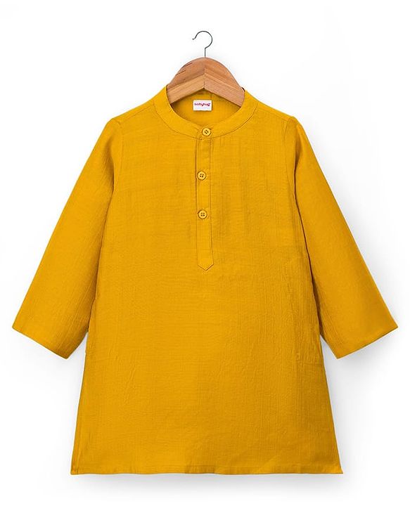 Babyhug Rayon Woven Full Sleeves Solid Kurta Payjama Set with Embroidered Jacket - Navy