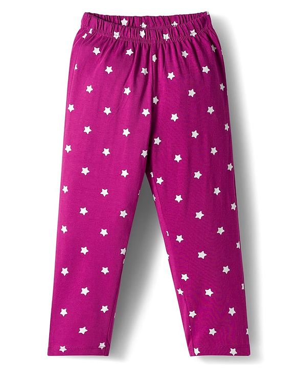 Babyhug Cotton Knit Full Sleeves Night Suit With Text Print - Pink