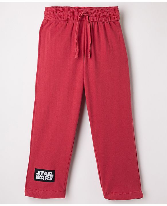 Pine Kids Single Jersey Knit Full Sleeves Night suit With Star War Graphics - Maroon
