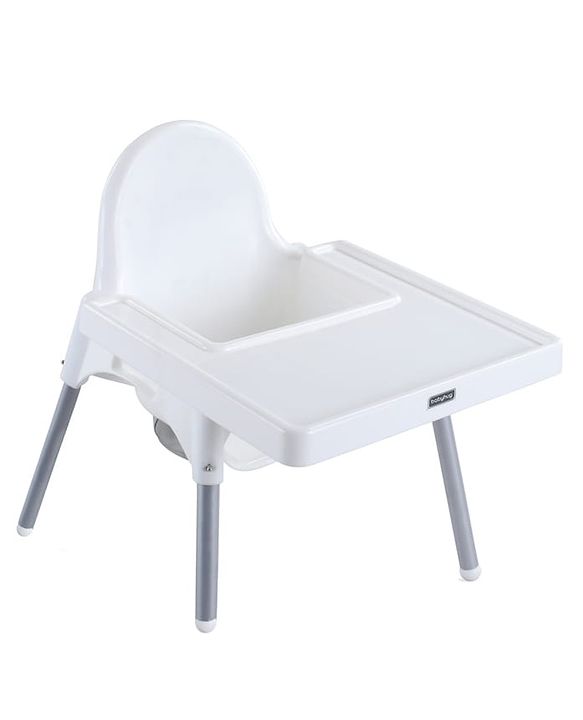 Babyhug Multi-functional Highchair & Convertible Feeding Chair | Removable Feeding Tray| Adjustable Footrest| Safety Harness| Anti-skid Base| Easy Assembly| Easy Cleaning| 6 Months to 3 Years - Blue