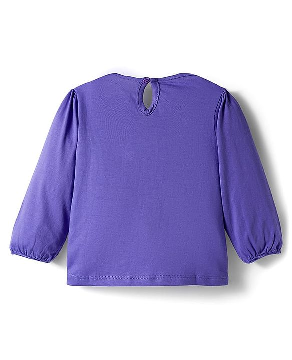Babyhug 100% Cotton Knit Full Sleeves T-Shirts with Daddys Girl Print Pack of 3 - Purple Pink & Yellow