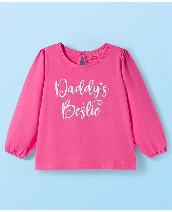 Babyhug 100% Cotton Knit Full Sleeves T-Shirt with Heart & Rainbow Print Pack of 3 - Navy Blue White & Pink