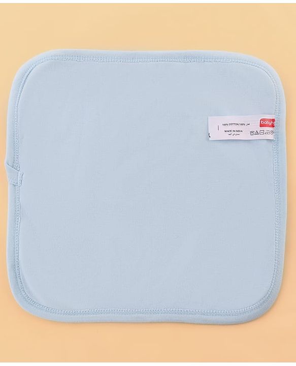 Babyhug Disney Cotton Baby Gift Set With Mickey Mouse Graphics - Light Blue
