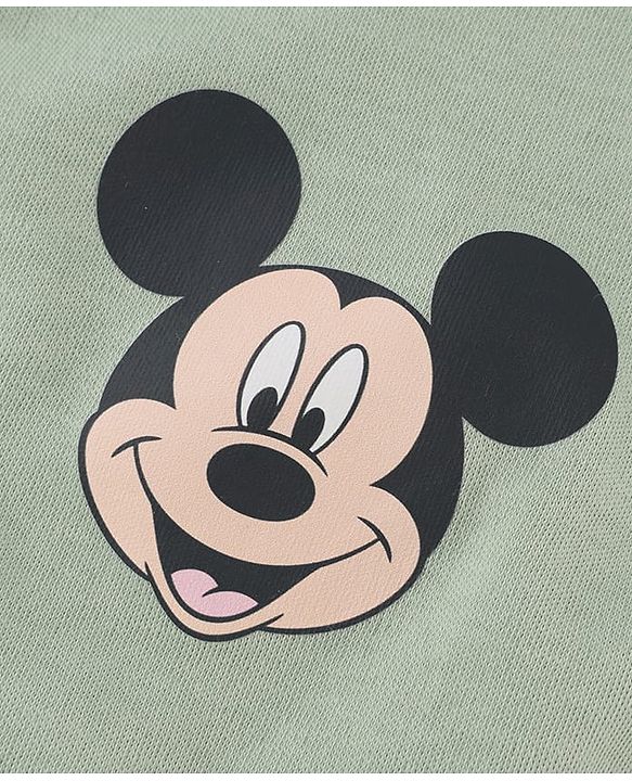 Babyhug Disney Interlock Cotton Baby Clothing Gift Set with Mickey Graphic- Light Green