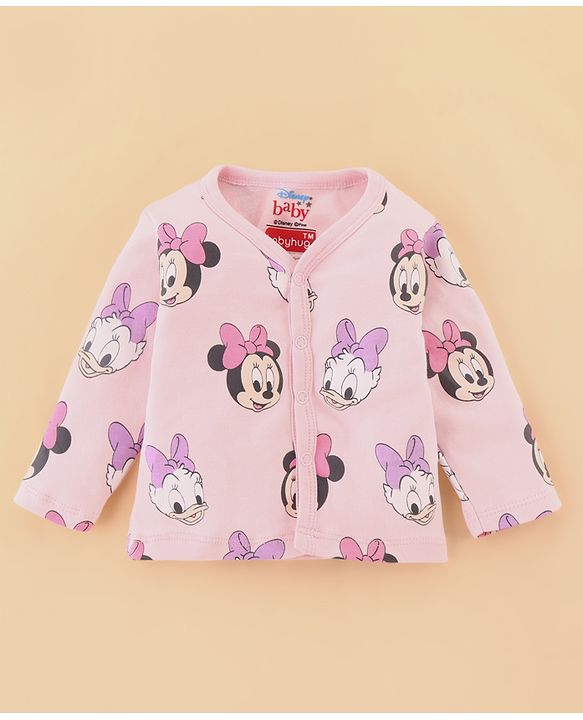 Babyhug Disney Cotton Baby Clothing Gift Set with Minnie & Daisy Print - Pink