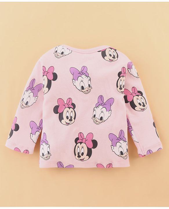 Babyhug Disney Cotton Baby Clothing Gift Set with Minnie & Daisy Print - Pink