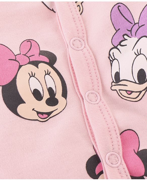 Babyhug Disney Cotton Baby Clothing Gift Set with Minnie & Daisy Print - Pink