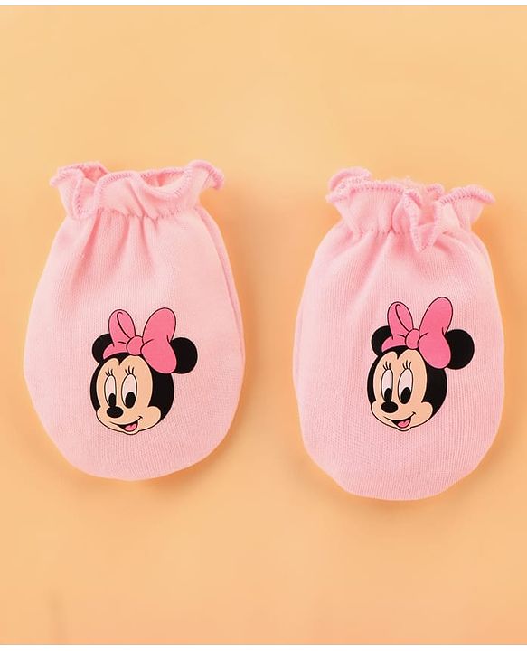 Babyhug Disney Cotton Baby Clothing Gift Set with Minnie & Daisy Print - Pink