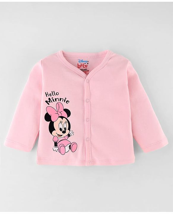 Babyhug Disney Interlock Cotton Baby Clothing Gift Set with Minnie Graphic - Pink