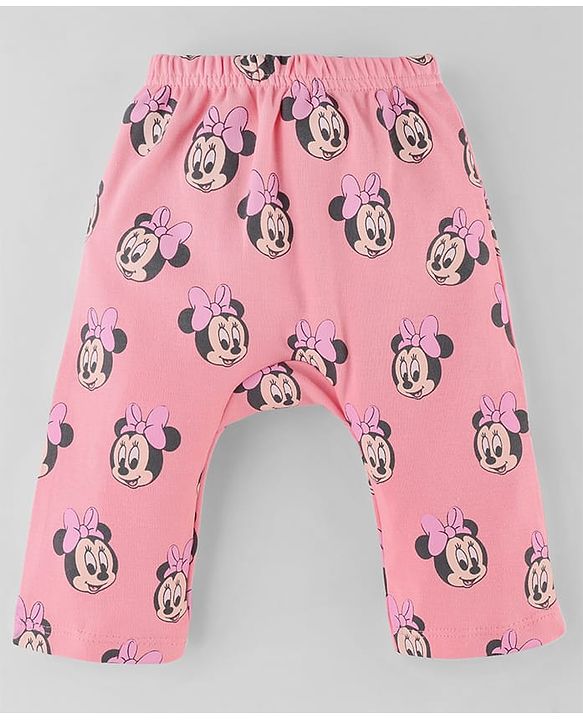 Babyhug Disney Interlock Cotton Baby Clothing Gift Set with Minnie Graphic - Pink