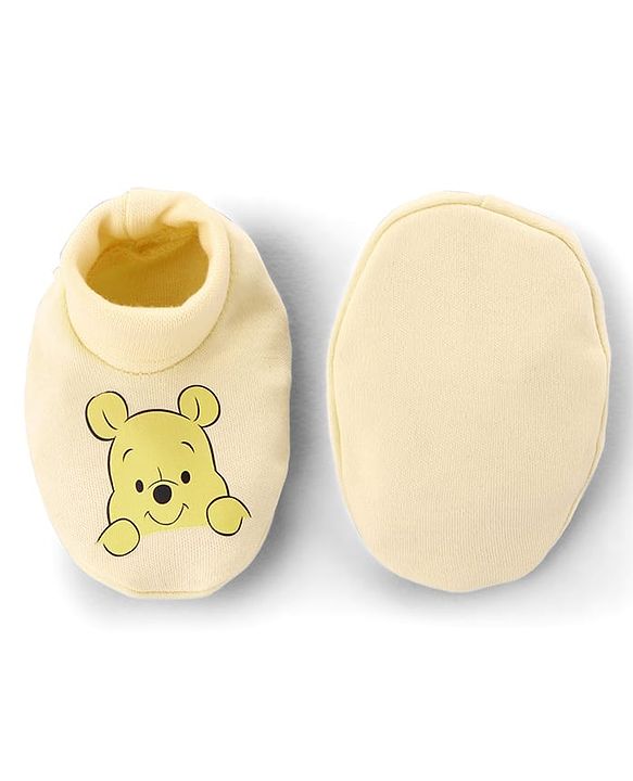 Babyhug Disney Cotton Baby Clothing Gift Set With Winnie the Pooh Graphic - Yellow