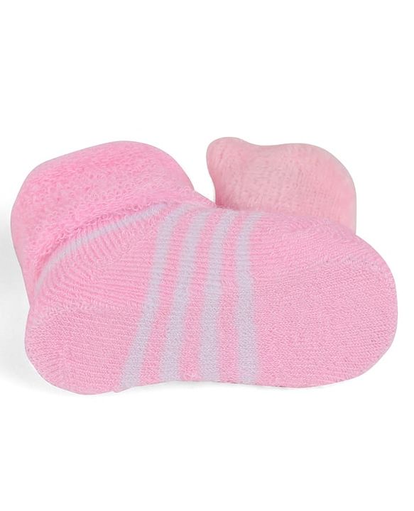 Cute Walk by Babyhug Socks With Kitty Applique - Pink