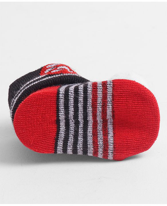 Cute Walk by Babyhug Socks with Football Applique - Navy Blue