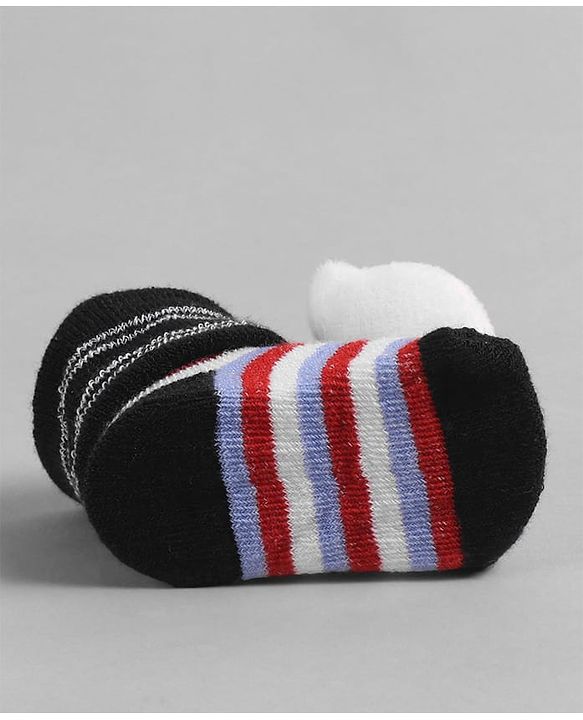 Cute Walk by Babyhug Socks with Applique - Black