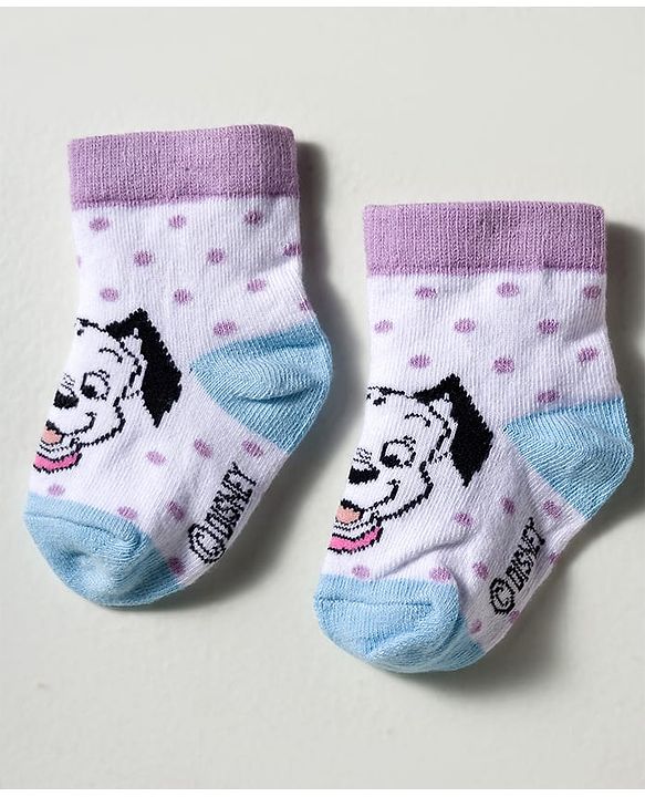 Cute Walk by Babyhug Disney Knitted Ankle Length Anti Bacterial Socks With Disney Character Design Pack Of 5 - Multicolour