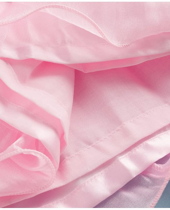 Babyhug Woven Sleeveless Party Dress With Floral Corsage - Pink