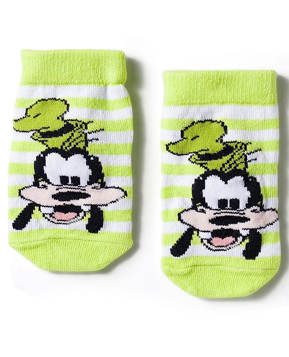 Cute Walk by Babyhug Disney Knit Ankle Length Antibacterial Socks With Mickey Mouse and Friends Graphic Pack of 3 - Blue & Orange
