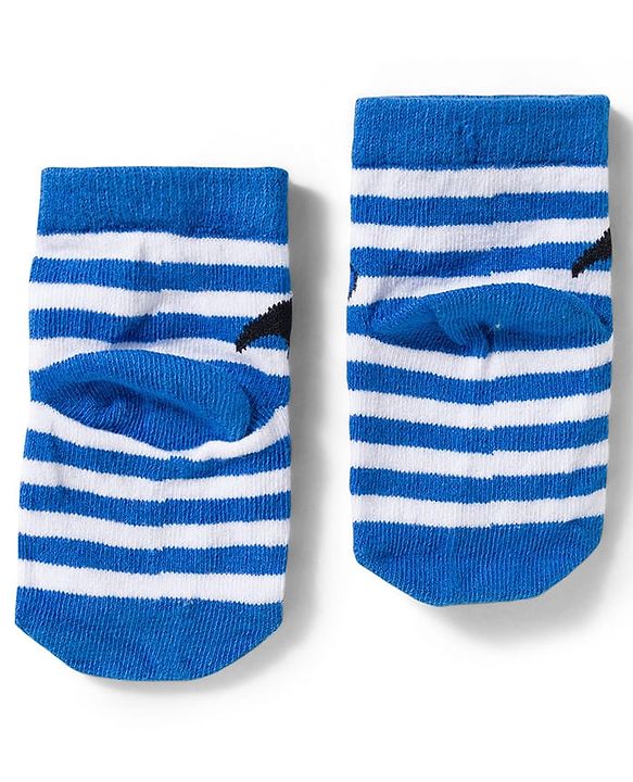 Cute Walk by Babyhug Disney Knit Ankle Length Antibacterial Socks With Mickey Mouse and Friends Graphic Pack of 3 - Blue & Orange
