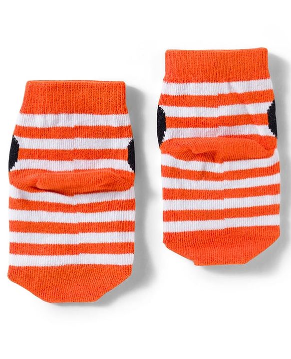 Cute Walk by Babyhug Disney Knit Ankle Length Antibacterial Socks With Mickey Mouse and Friends Graphic Pack of 3 - Blue & Orange