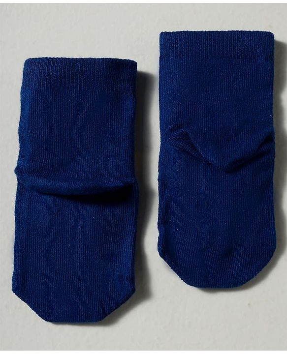 Cute Walk by Babyhug Disney Knit Ankle Length Antibacterial Socks with Mickey Mouse Graphic Pack of 3 - Dark Green Red & Navy Blue