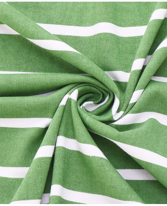 Babyhug Cotton Terry Knit Hooded Towel with Bear Patch Detailing & Stripes L 76 x B 74 cm - Green