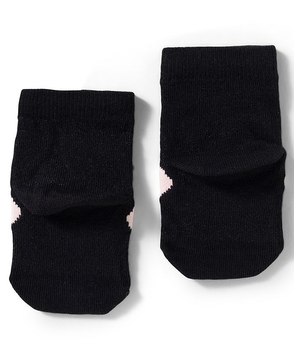 Cute Walk by Babyhug Disney Knit Ankle Length Antibacterial Socks With Mickey Mouse and Friends Graphic Pack of 3 - Yellow & Black