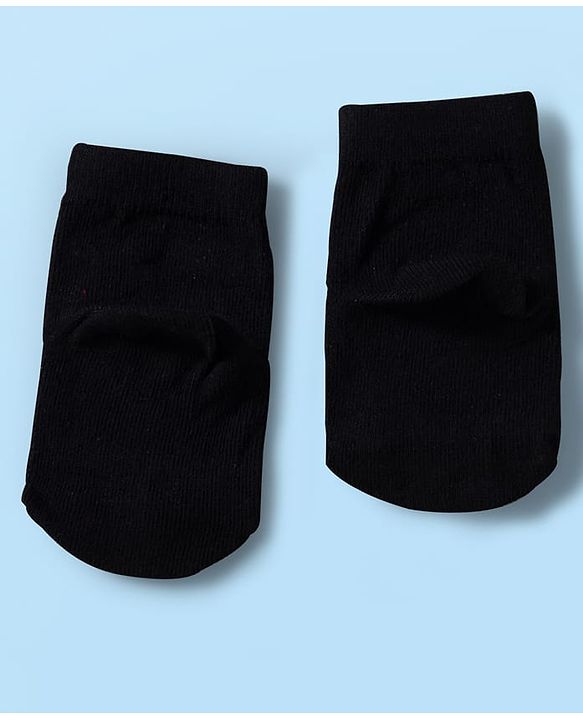 Cute Walk by Babyhug Disney Knit Ankle Length Antibacterial Socks with Mickey Mouse Graphic Pack of 5 - Red Black & White