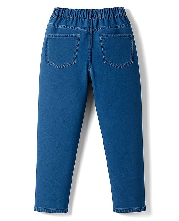 Pine Kids Denim Woven Full Length Washed Jeans - Blue