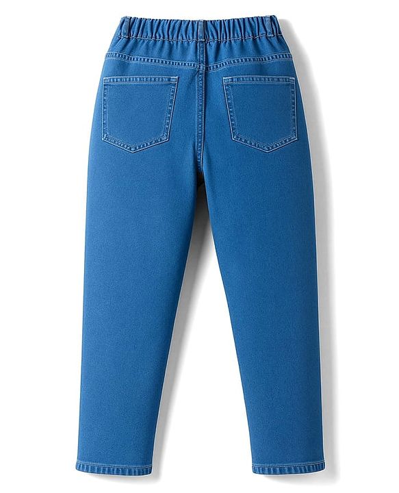 Pine Kids Denim Woven Full Length Washed Jeans - Blue