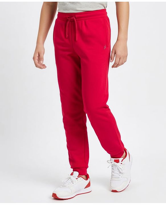 Pine Active Knit Full Length Super Stretch Solid Coloured Track Pant - Black