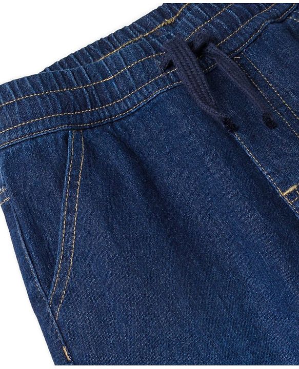 Pine Kids Denim Woven Full Length Washed Jeans - Blue