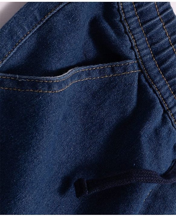 Pine Kids Denim Woven Full Length Washed Jeans - Blue