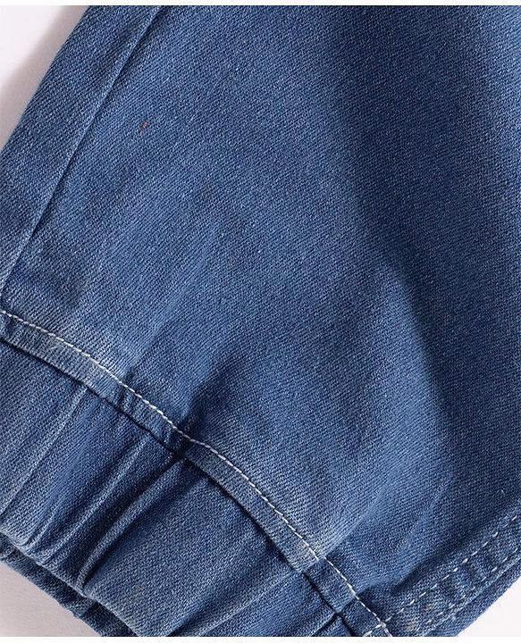 Pine Kids Denim Woven Full Length Washed Jeans - Blue
