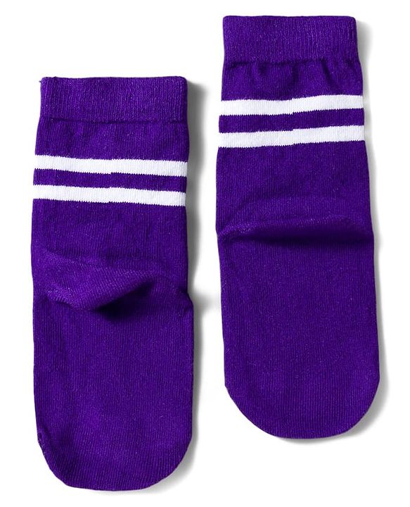 Pine Kids Marvel Knit Ankle Length Anti-Bacterial Socks with Avengers Graphic Pack of 3 - White & Purple