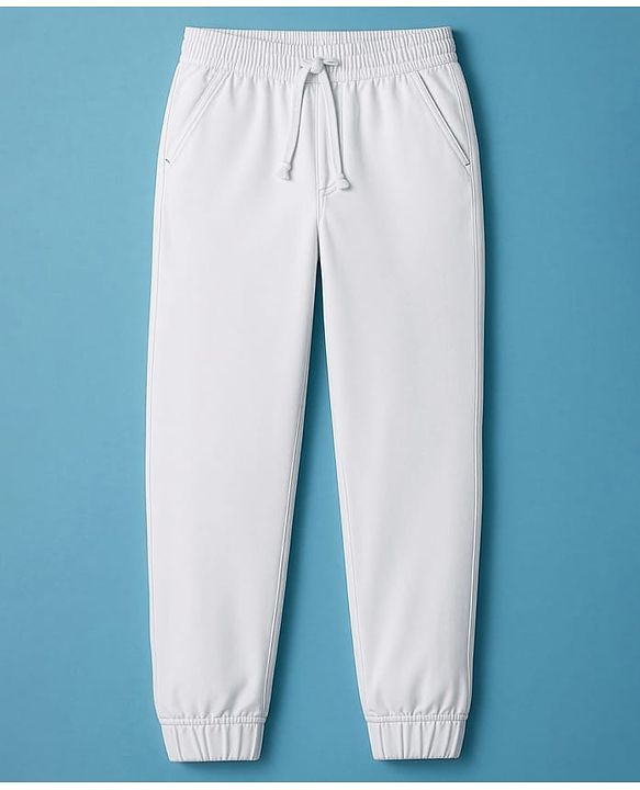 Pine Kids Denim Woven Full Length Washed Jeans - White