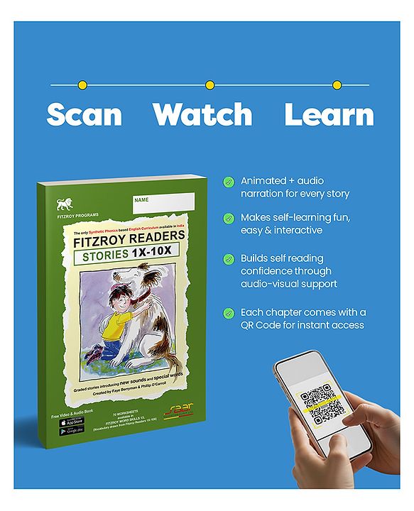 Buy Fitzroy Readers Stories Book 1x-10x Synthetic Phonics-Based