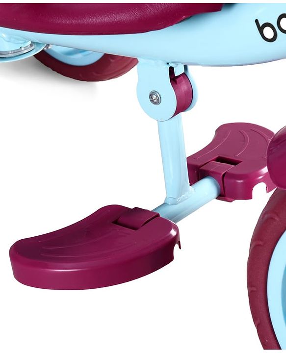 Babyhug Disney Mickey Kids Tricycle with Parental Push Handle- Red & Black| Antislip Pedals| Puncture Proof Wheels| Easy Assembling| Foldable Footrest| Toy for 2 to 5 year| Gifting Option