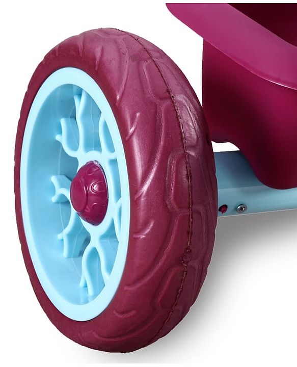 Babyhug Disney Mickey Kids Tricycle with Parental Push Handle- Red & Black| Antislip Pedals| Puncture Proof Wheels| Easy Assembling| Foldable Footrest| Toy for 2 to 5 year| Gifting Option